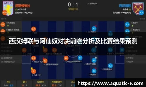 西汉姆联与阿仙奴对决前瞻分析及比赛结果预测